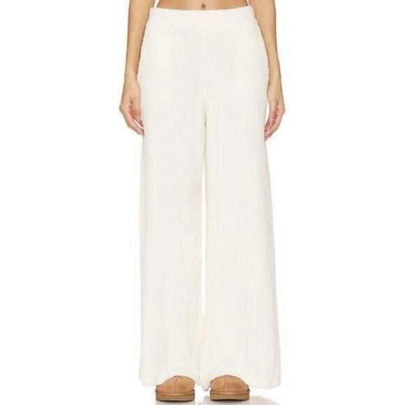 WeWoreWhat Pull-On Straight Leg Pants Cloud White Size M NWT $69 Soft Stretch Lo - Picture 1 of 9